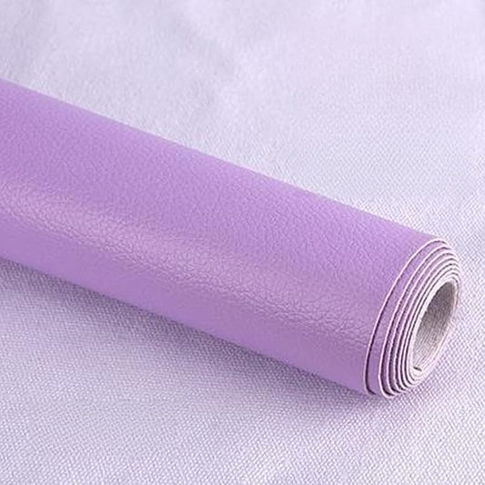 Leather Repair Patch Tape Kit,Self Adhesive Leather Repair Kit for Furniture,Vinyl Repair Kit for Couch,Sofa,Car Seats,Office Chair Luggage (Light Purple,16.93"×78.74")