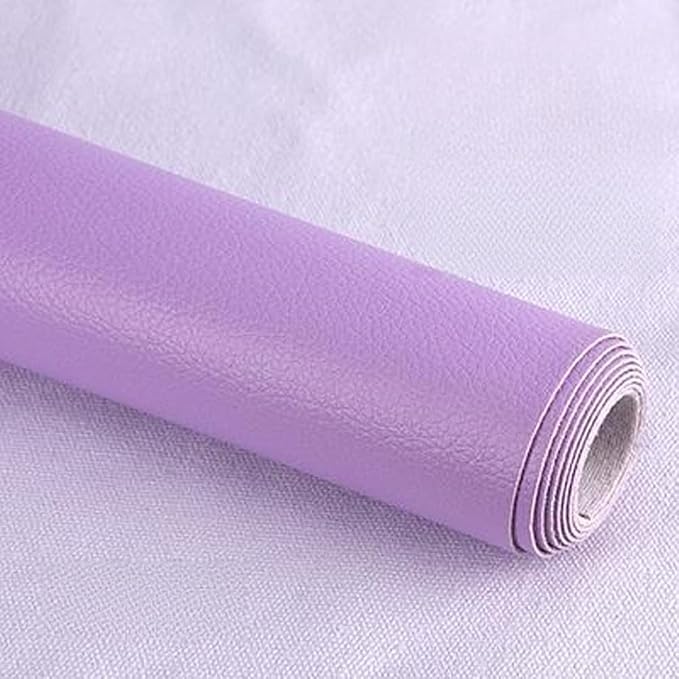 Leather Repair Patch Tape Kit,Self Adhesive Leather Repair Kit for Furniture,Vinyl Repair Kit for Couch,Sofa,Car Seats,Office Chair Luggage (Light Purple,19.69"×53.94")