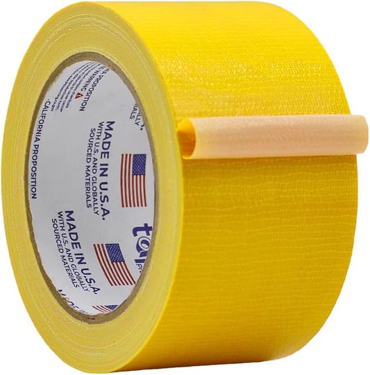 WOD DTC10 Advanced Strength Industrial Grade Yellow Duct Tape, 2.5 inch x 60 ft. Waterproof, UV Resistant For Crafts & Home Improvement