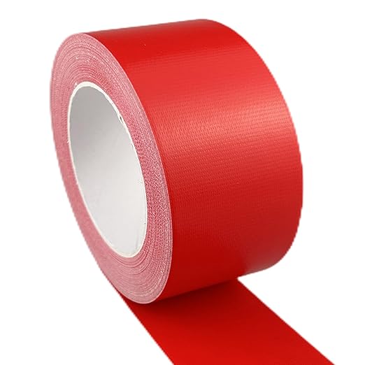 Multi-Purpose Duct Tape 3 Inch x 33 Yards, Heavy Duty, Waterproof, Great for Repairs, Packaging, Arts Crafts and DIY Projects (Red)