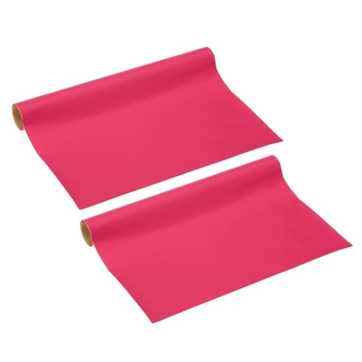 PATIKIL Leather Repair Patch, 2 Pack 10 x 24 Inch Self-Adhesive Vinyl Patch Furniture Tape Repair Kit for Sofas Couches Stools Chairs Cabinets Bags, Rose Red