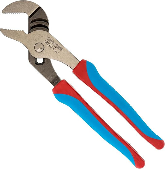 CHANNELLOCK 420CB 9.5-inch CODE BLUE Straight Jaw Tongue & Groove Pliers, Made in USA, Forged High Carbon Steel