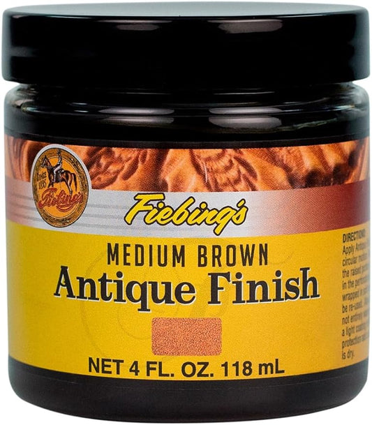 Fiebing's Medium Brown Antique Finish Paste, 4oz