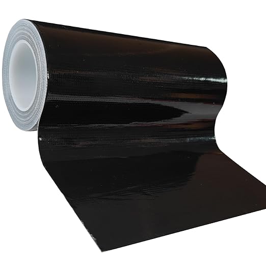 Tikfoam RV Awning Repair Tape for Tarp, Boat Covers,Tent, Sail Tape, Duct, Tear Repair Patch Kit, Waterproof, 5 Inch Wide 30FT Long, Reinforced Black