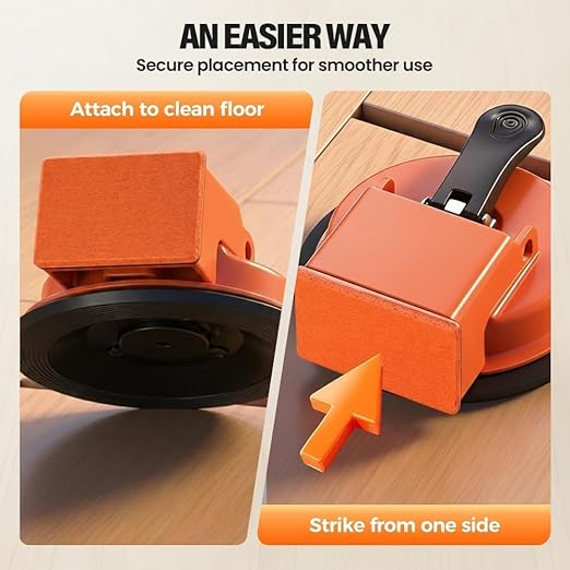Floor Gap Fixer Tool, Heavy Duty Laminate Floor Gap Fixer Suction Cup Repair Tool, Laminate Flooring Suction Cup Tools for Gaps, Vinyl Floor-Gap Repair Tools for Laminate, Wood, Tile, Vinyl Floor (D)