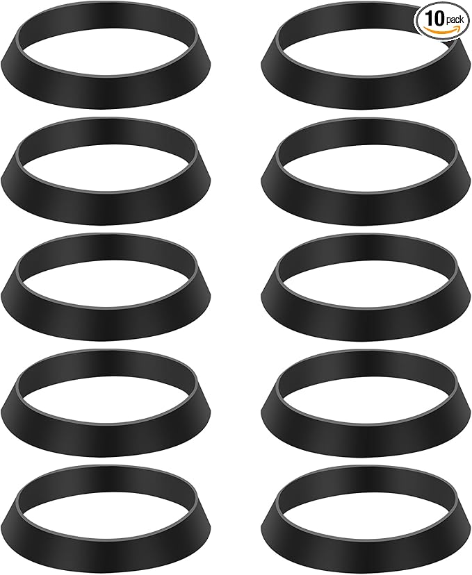 10 PCS Seal Ring Silicone Washer Waste Pipe Seal Ring Rubber Gasket Washers Plumbing for 1 1/2 Inch Drain Pipe Sink Drains