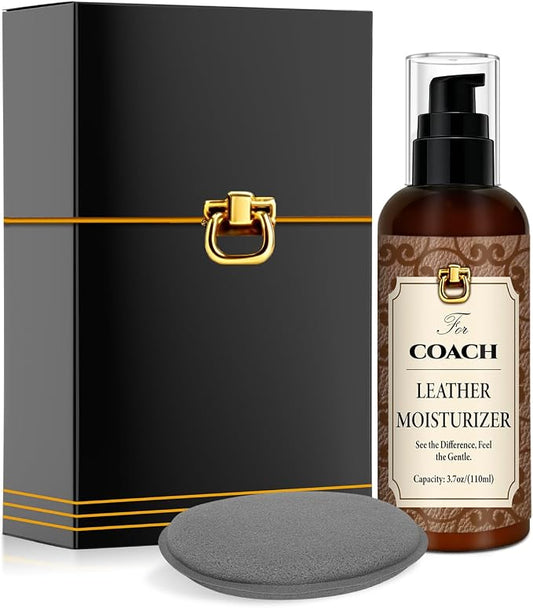 Leather Moisturizer Conditioner Kit for Coach, Hydrating Care | Deeply Nourishes and Moisturizes, Prevents Cracking, Restores Shine, Extends Lifespan of Bags, Suitable for Coach Leather