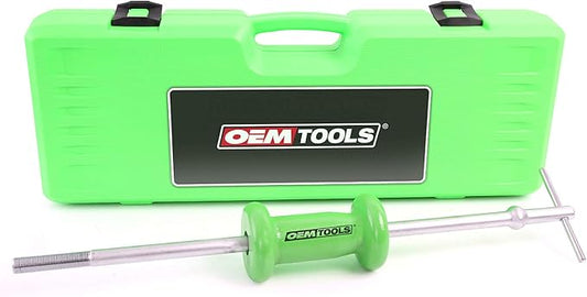 OEMTOOLS 37033 5 Pound Slide Hammer Puller, Heavy Duty Automotive Versatile Use Bearing Hammer, Pull Dents, Remove Bearings and More, Chrome Plated with Carrying Case