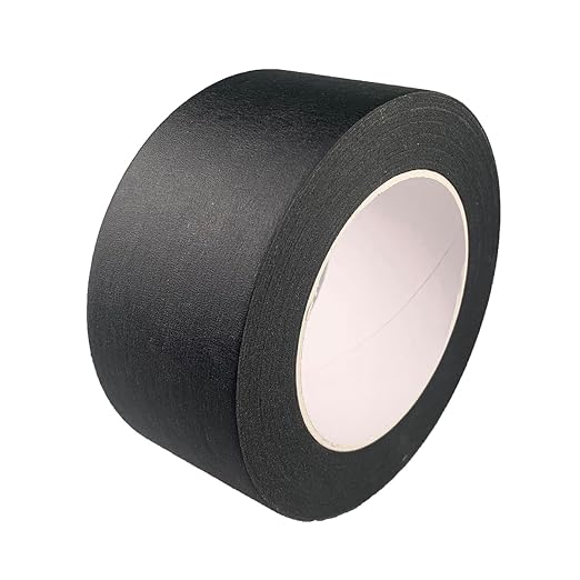 Black Wide Masking Tape, 3 Inch X 55 Yards | Black Painters Tape