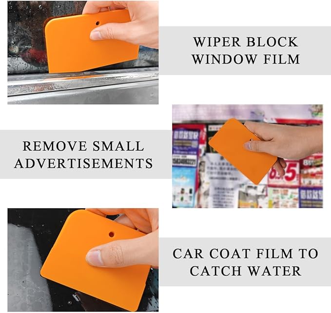 9 PCS Body Filler Spreaders, 4, 5, 6 Inch Reusable Auto Body Fillers Plastic Spreader, Automotive Body Filler Spreader for Applying Fillers Paint Repairs Putties Glazes Caulks