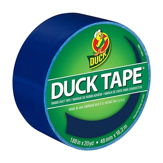 Duck Brand 1304959 Color Duct Tape, Single Roll, Blue