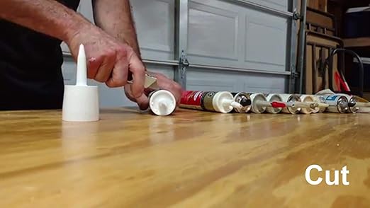 TubeANew Caulk Tube Saver - Repair and Reuse Dried or Clogged Tubes - 1 Pack, 5 Pieces