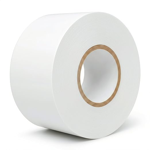Pipe Wrap Tape,PVC Corrosion Protection,Width White Insulation Tape for Drain Pipe, Metal & Electrical Piping, Underground Pipe ，100' Length x 2" Width -10 Mil Thick