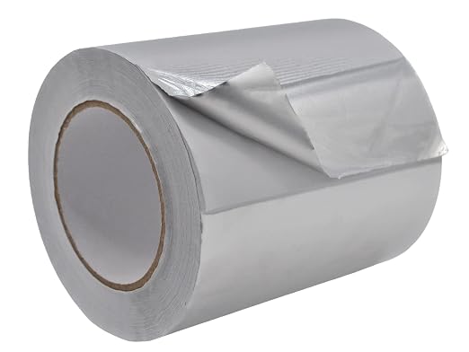 WOD Aluminum Foil Tape - 6 inch x 50 yds. Heat Shield Reflective Sealant Tape - Ideal for HVAC, Duct, Pipe, and Metal Insulation and Repair. Low and High Temperature Resistant AFTR28