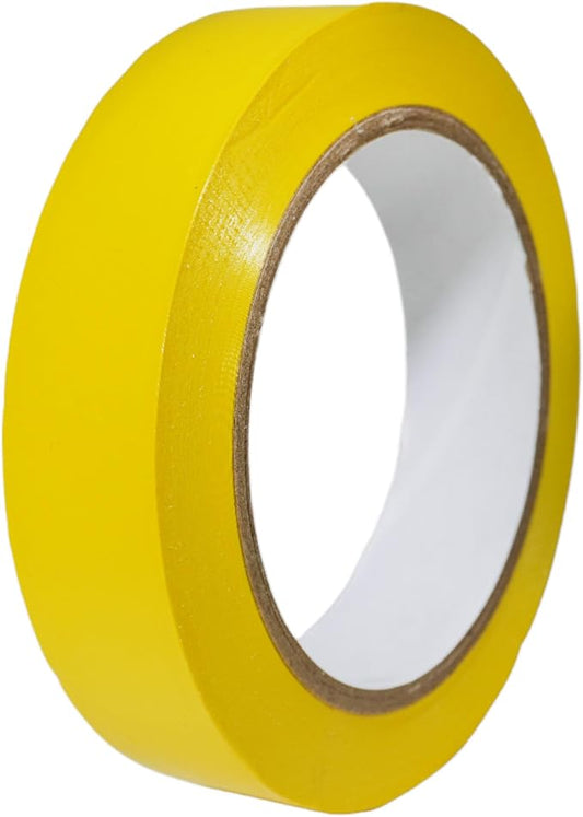 GGR SUPPLIES T.R.U. CVT-536 Yellow Vinyl Pinstriping Dance Floor Tape: 1 in. Wide x 36 yds. Several Colors