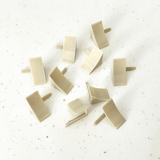 InstaTrim End Caps - 10 Ivory 1/2" Wide Trim End Cap Pieces - Trim for Corners - Paintable