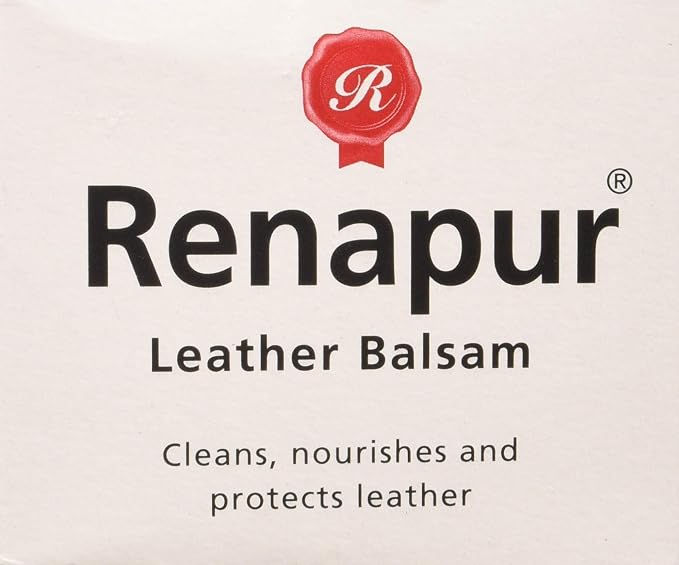Renapur Leather Balm - Natural Leather Conditioner & Restorer - Non-Sticky Waterproofing Protector for Couches, Car Seats, Boots, and Bags - 4.23 Fl Oz (125ml)