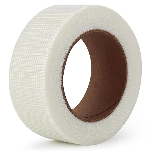 LLPT Drywall Repair Fiberglass Joint Tape 2” x 100 Ft Industrial Grade Extra Strength Fiber Mesh Heavy Duty Self Adhesive for Seam Patch Wall Crack Seam Repair Color White (DRF210)