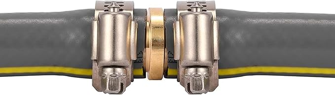 Hourleey 4 Pack Garden Hose Repair Kit, Hose Connector Repair Mender Kit with Stainless Clamp, Fits 3/4"-5/8" Water Hose Repair Fittings