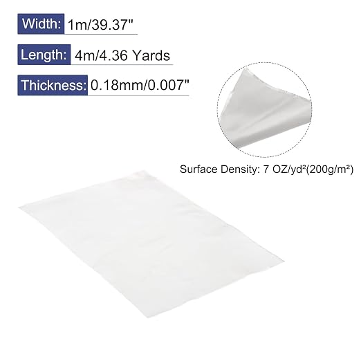 MECCANIXITY Fiberglass Cloth 7 OZ/200g 4m(4.36 Yards) x1m x 0.18mm E Glass Plain Weave Glass Fiber 43.06 Sq Feet, Woven Fabric for Boat RC Plane Auto Surfboard Tub Pool Repair