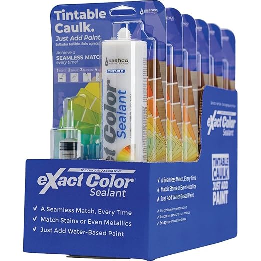 Sashco - 12010 Exact Color Custom Colored Caulk - DIY Kit (9.5-Ounce, Single Pack)