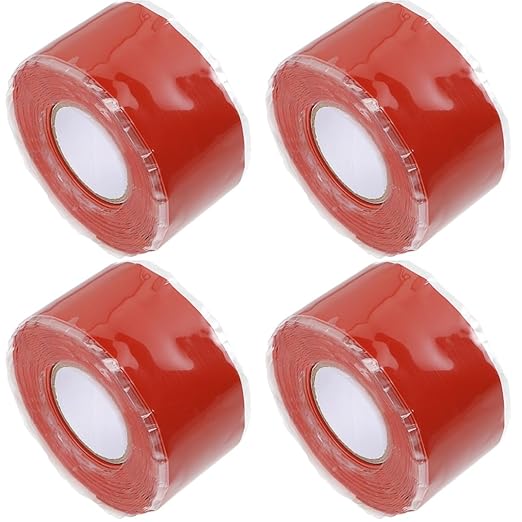 Cabilock 4pcs Seal Tape Duct Tape for Home Repair High-Pressure Self-Adhesive Waterproofing for Pipes and Faucets