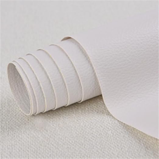 Large Leather Repair Patch for Couches 30 x 137 cm Leather Repair Tape Self,Repair Patch Self Adhesive Waterproof for Couches, Furniture, Kitchen Cabinets, Car Seats White 4