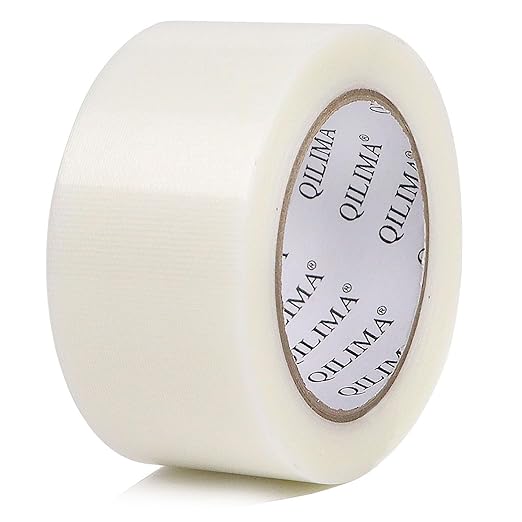 QILIMA Duct Tape Heavy Duty, Professional Grade Duct Tape for Photographers, No Residue,Industrial, Professional Use, 2 Inch X 28 Yards, Clear