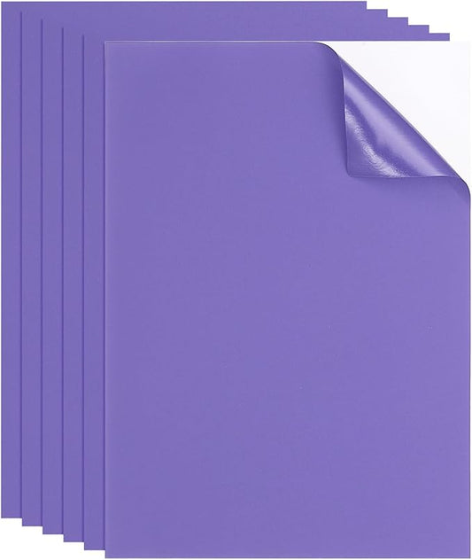 PATIKIL Nylon Repair Patch 8 x 6 Inch, 6pcs Self-Adhesive Down Jacket Repair Patches Waterproof Fabric Repairing Tape for Tents Sleeping Bag Outdoor Camping Gear, Purple