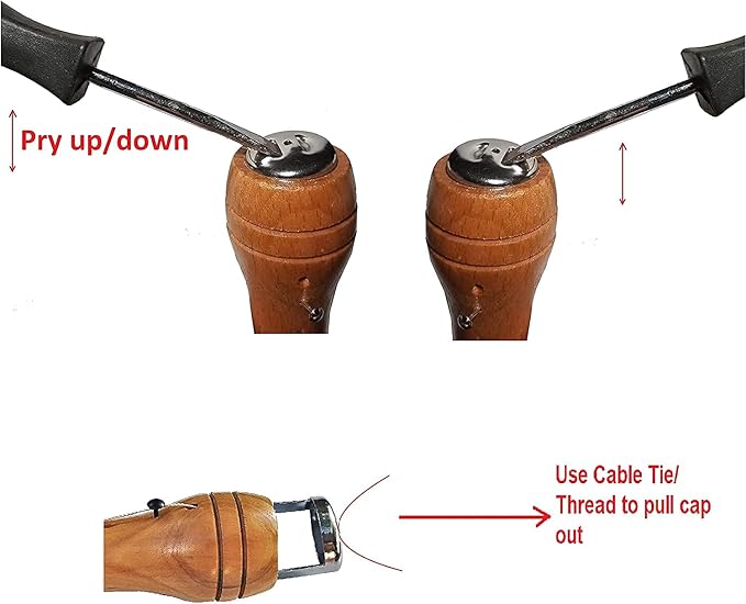 Swift Stitch Hand Sewing Awl Kit Leather Canvas Repair Saddles Coat Seat (Non-Waxed Beige Thread)