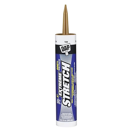 DAP Extreme Stretch Acrylic Urethane Premium Elastomeric Sealant, Tan, 10.1 Oz (7079818718)