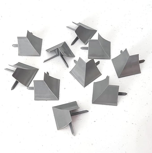 InstaTrim Outside Corners - 10 Gray 1/2" Wide Trim Outside Corner Pieces - Trim for Outside Corners - Paintable