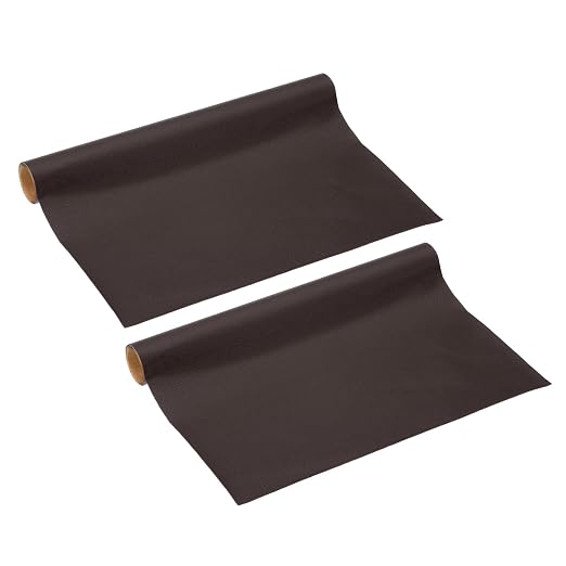 PATIKIL Leather Repair Patch, 2 Pack 10 x 24 Inch Self-Adhesive Vinyl Patch Furniture Tape Repair Kit for Sofas Couches Stools Chairs Cabinets Bags, Dark Coffee