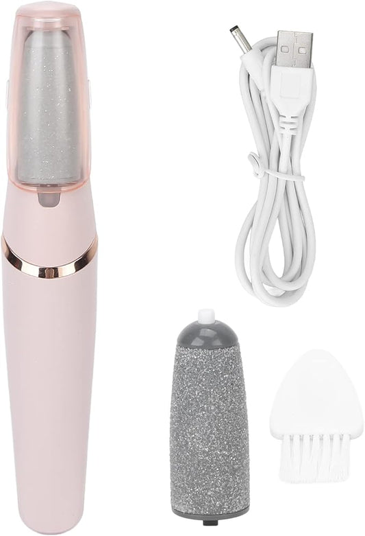 Pongnas Portable Electric Feet Callus Remover Rechargeable, Professional Foot File Scrubber Pedicure Tools with 2 Gears, Pedicure Tools kit Feet Care for Dead Skin Cracked Heels