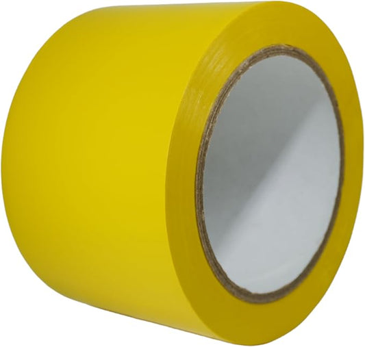 GGR Supplies T.R.U. CVT-536 Yellow Vinyl Pinstriping Dance Floor Tape: 3 in. Wide x 36 yds. Several Colors