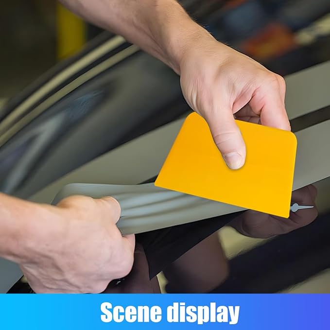ZIMISI Car Body Filler Spreaders, 4, 5, 6 Inch Caulking Tools, Reusable Hard Plastic Spreader Tool, Automotive Body Fillers Spreader for Applying Fillers, Putties, Glazes, Caulks, Paint (15PCS)