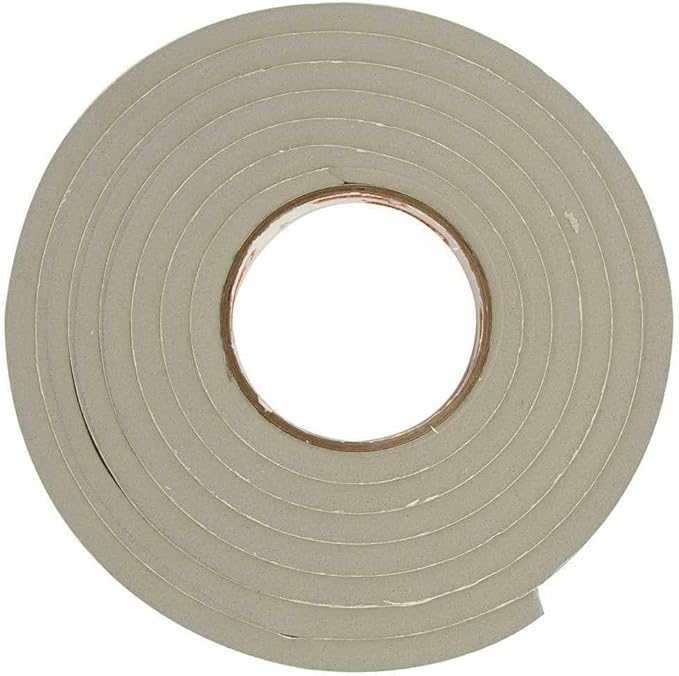 Frost King Vinyl Foam Tape - Closed Cell - Moderate Compression, 3/4" W, 3/16" Thick, 17' L, Grey