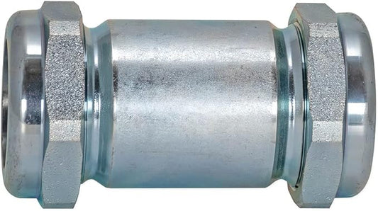 Eastman 4-5/8 Inch Long Pattern Compression Coupling, 1-1/4 Inch IPS, Galvanized Steel, 20568