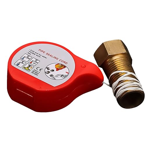 Pipe Repair Tape - Thread Sealing Cord, Pipe Sealing Thread Cord for Fixing, High-Heat Sealant, Water Leak Ribbon with Long-Lasting Finish, Plumbing Repair Unit for Waterproofing and Patching