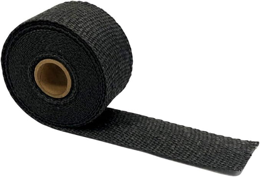 Newtex ZetexPlus® 2 Inch x 15 Feet Black Exhaust Header Wrap — High Temp Fiberglass Heat Tape 1500°F Continuous / 2000°F Peak — Headers, Mufflers, Pipes, Manifolds — Made in USA