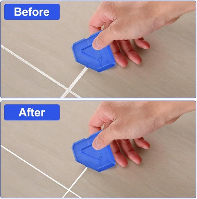 Silicone Caulking Tool, 3 in 1 Caulking Remover Glazing Compound Finishing Tool with 5 Replacement Silicone Scraper Pads, Grout Scraper Kit for Bathroom, Kitchen, Floor, Window, Sink Joint