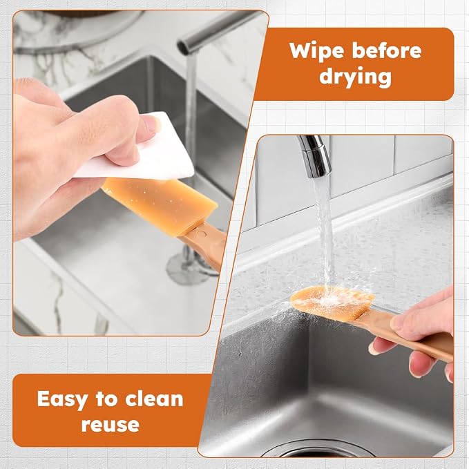 8 PCS Rubber Caulking Spatulas Tool, Reusable Sealant Spatula Spreader 4 Sizes, Finishing & Smoothing Caulk Tool Set, Caulking Remover for Bathroom, Kitchen, Tile & Window