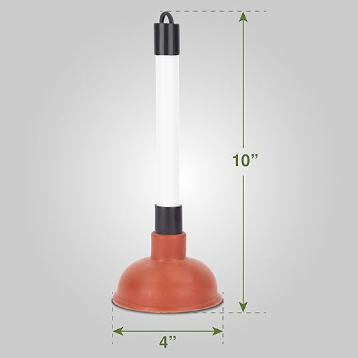 LDR 512 3110A Sink Drain Bathrooms, Kitchens, Baths, Showers Compact and Powerful Easy to Store and Hide, Mini Plunger