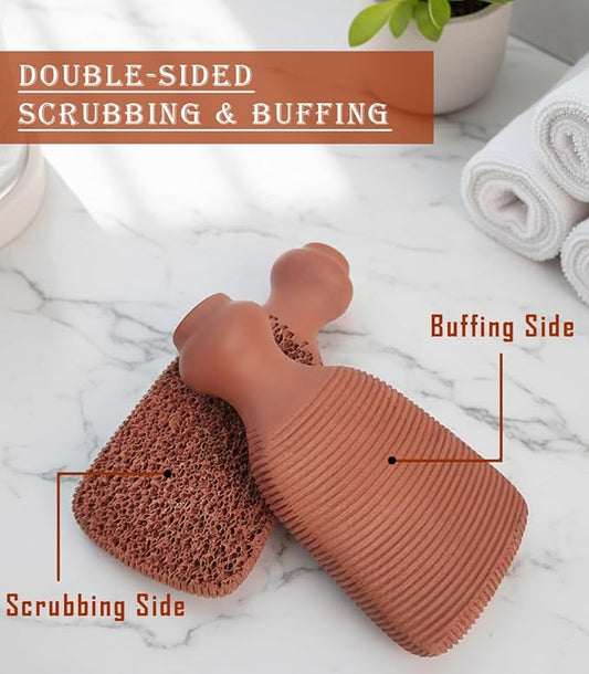 BEAUTICONE 100% Natural Terracotta Pumice Stone for Feet - Durable Callus Remover for Cracked Heels & Dead Skin - Dual Sided Foot Scrubber Pedicure Tool for Foot Care, Foot Exfoliator