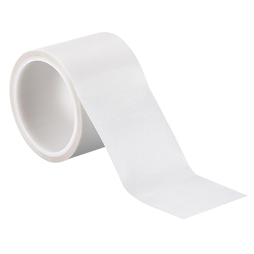 PATIKIL Heat Resistant Tape, 2.8 Inch x 33 Feet High Temperature Tape PTFE Adhesive High Heat Tape Waterproof for Vacuum Sealer Machine Insulation Protection, White, 0.13mm Thick