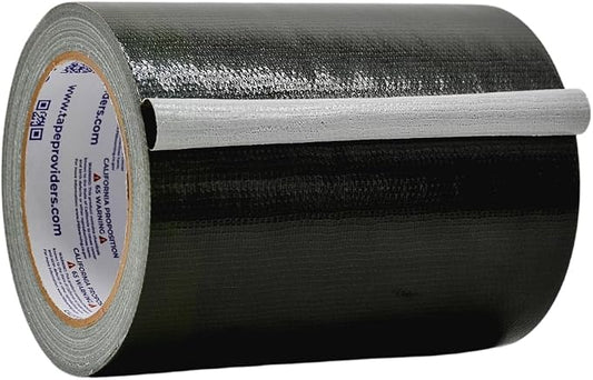 WOD DTC10 Advanced Strength Industrial Grade Black Duct Tape, 6 inch x 60 ft. Waterproof, UV Resistant For Crafts & Home Improvement