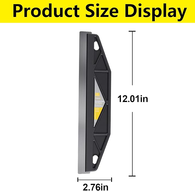 12-Inch Paint Edger & Trim Guard | Stainless Steel Straight Edge Tool | Painters Tape Alternative | Creates Crisp, Clean Pro-Grade Lines on Walls & Ceilings