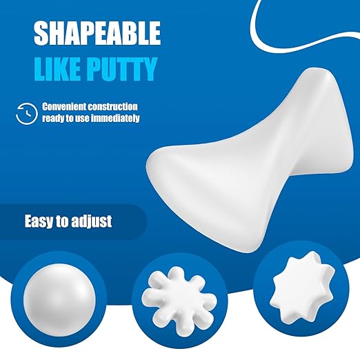 6 Pack White Seal Putty Quick Mending Waterproof White Sealant Putty - Ideal Sealing Clay for Air Conditioning Gaps,Drain Pipes & Duct Repair,Duct Seal Repair