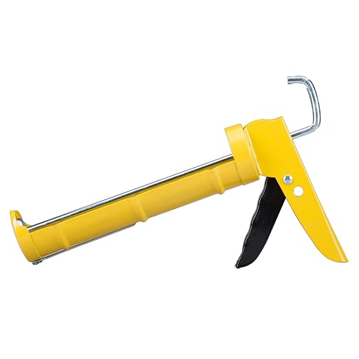 Caulk Gun Dripless Consumer Grade Smooth Round Rod Caulk Gun C150 | Dripless Metal Caulking Gun for 10oz Sealant and Adhesive Silicone Cartridges or Tubes | 5:1 Thrust Ratio Caulk Gun ECON 5:1 10OZ