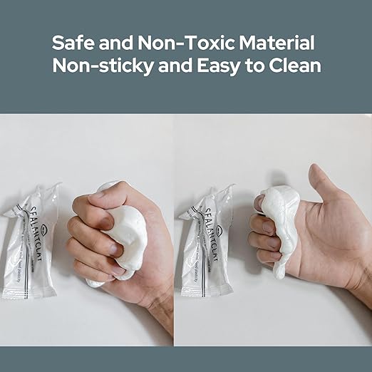 New Type White Waterproof Sealant Mastic, Repair Sealing Clay, Quick Mending Mud for Drain Connection, Wall Hole, Air Conditioning Hole Waterproof Seal Putty (12-Pack)